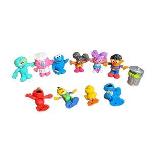 Sesame Street Figure Lot 11pc Elmo Cookie Monster Big Bird Oscar Abby Cadabby